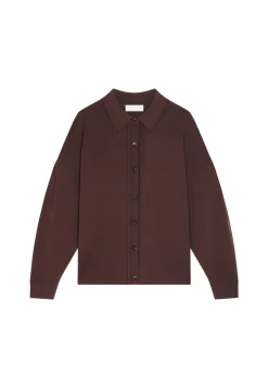 Maison Montagut Veste Boutonnee Col Polo En Laine Merinos - Gabriella><noscript><img width=