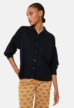 Maison Montagut Veste Boutonnee Col Polo En Laine Merinos - Gabriella><noscript><img width=