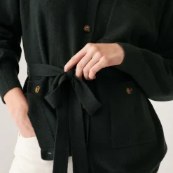 Maison Montagut Veste Boutonnee En Cachemire Col Polo - Clemence><noscript><img width=