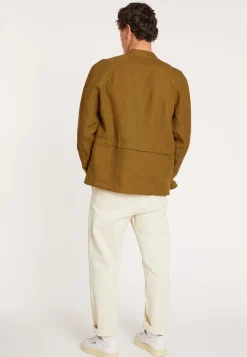 Maison Montagut Veste Boutonnee En Lin Avec Poches - Dallas><noscript><img width=