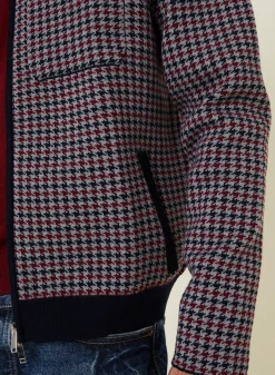 Maison Montagut Veste Motifs Pied-De-Poule Laine Merinos - Fabien><noscript><img width=