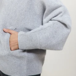 Maison Montagut Veste Zippee A Capuche En Cachemire - Gabin><noscript><img width=