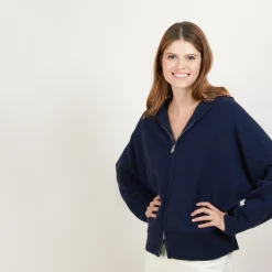 Maison Montagut Veste Zippee A Capuche En Cachemire - Gabin><noscript><img width=