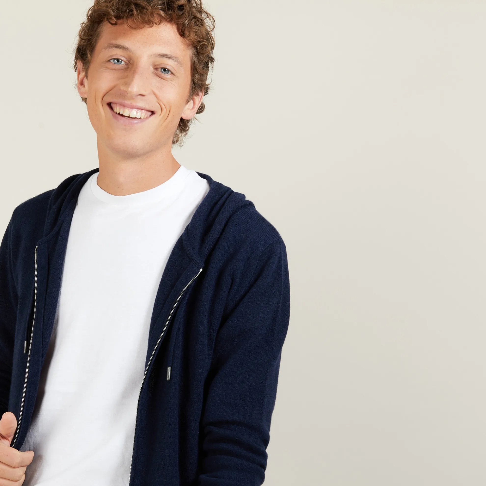 Maison Montagut Veste Zippee A Capuche En Cachemire - Bradley>Homme Vestes Et Gilets