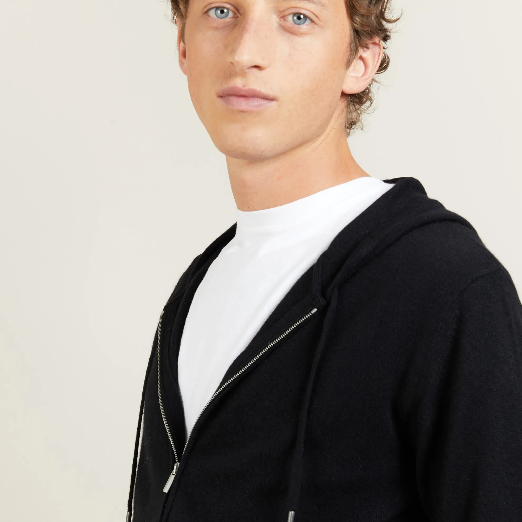 Maison Montagut Veste Zippee A Capuche En Cachemire - Bradley>Homme Vestes Et Gilets