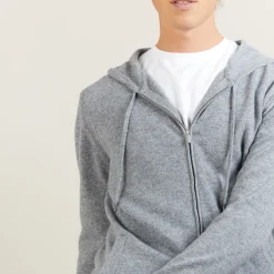 Maison Montagut Veste Zippee A Capuche En Cachemire - Bradley><noscript><img width=