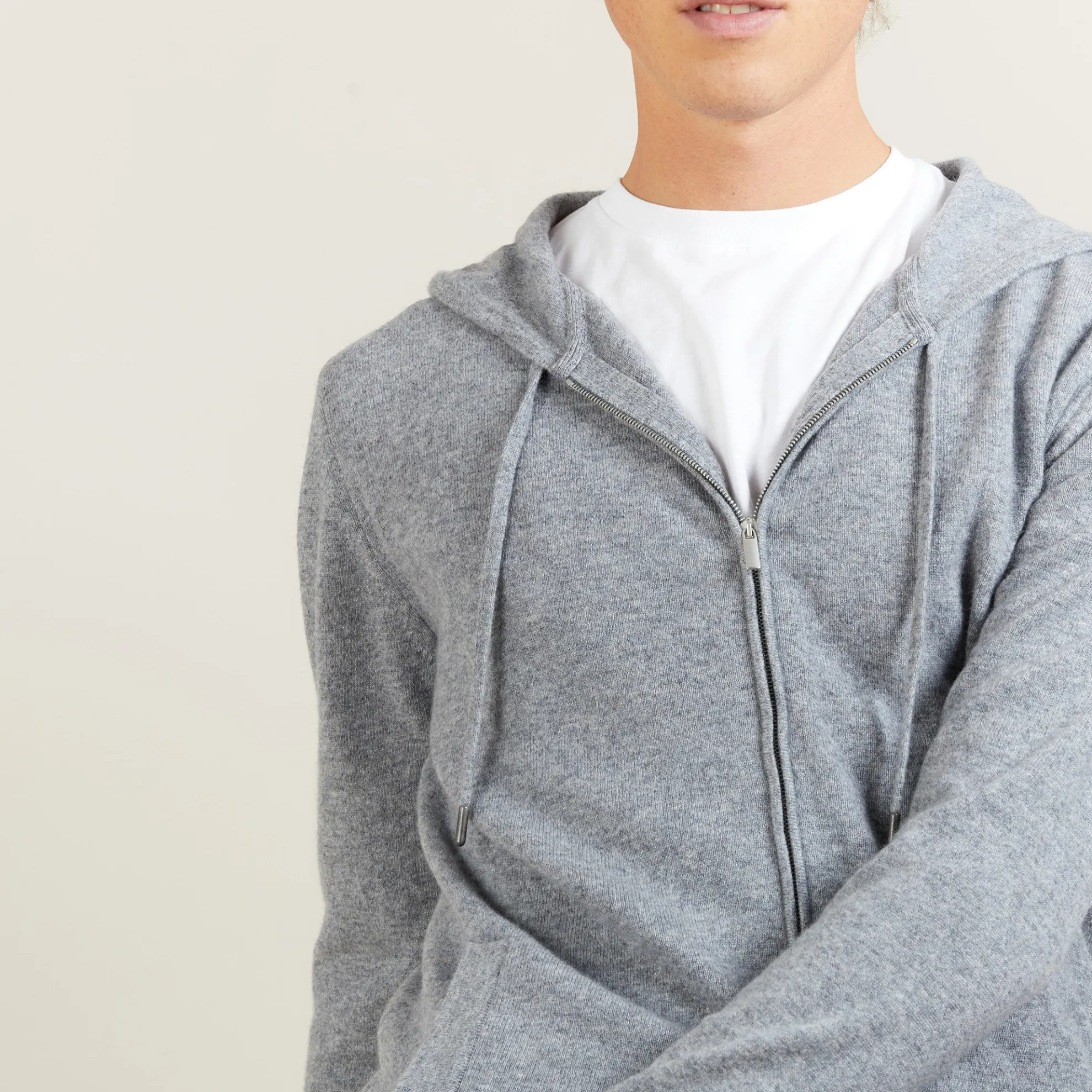 Maison Montagut Veste Zippee A Capuche En Cachemire - Bradley>Homme Vestes Et Gilets