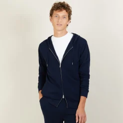 Maison Montagut Veste Zippee A Capuche En Cachemire - Bradley><noscript><img width=