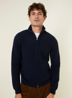 Maison Montagut Veste Zippee A Poches En Cachemire 4 Fils - Balthazar><noscript><img width=