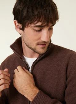 Maison Montagut Veste Zippee A Poches En Cachemire 4 Fils - Balthazar><noscript><img width=