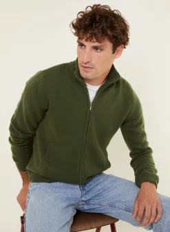 Maison Montagut Veste Zippee A Poches En Cachemire 4 Fils - Balthazar><noscript><img width=