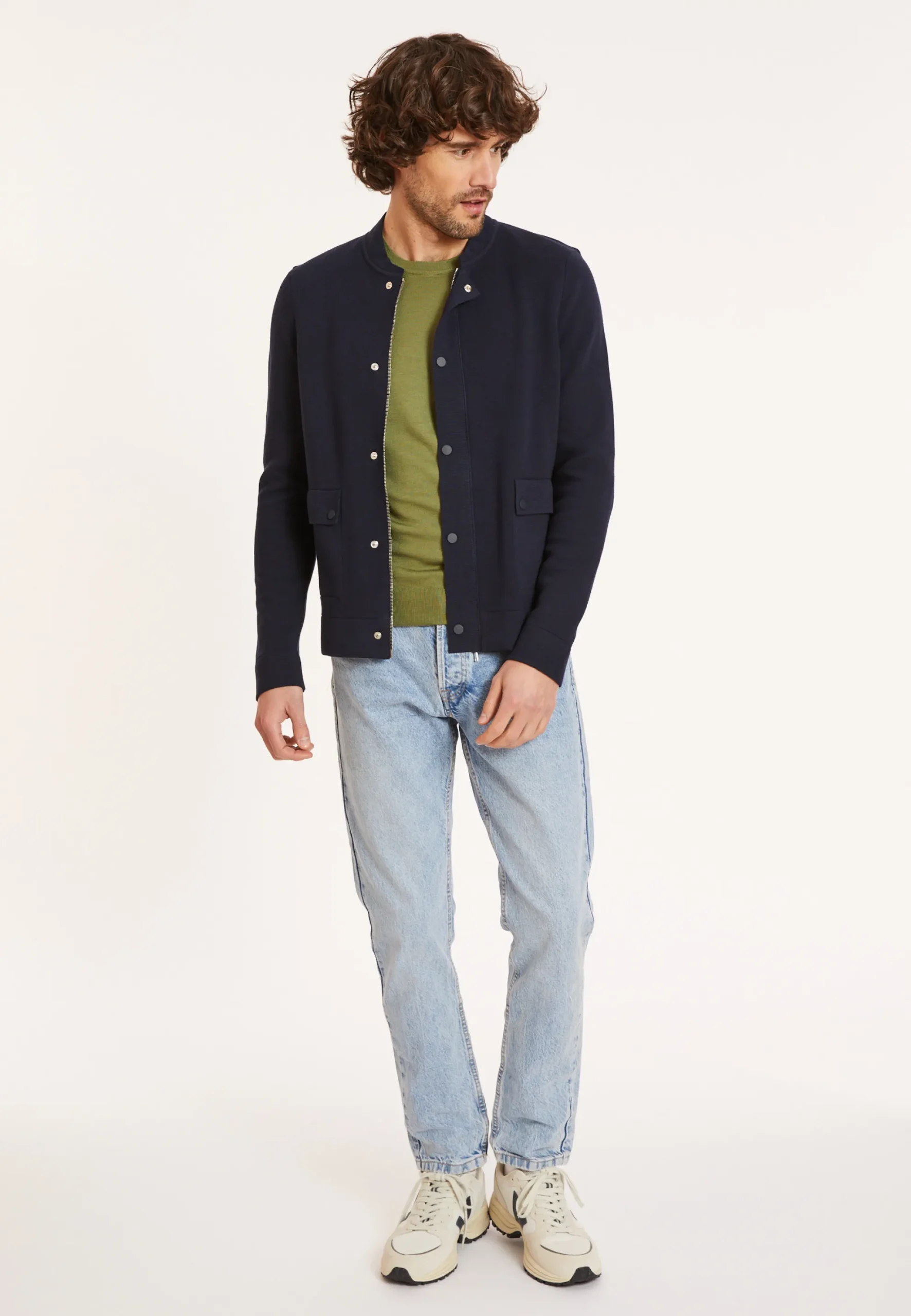 Maison Montagut Veste Zippee A Poches En Coton Bio - Dalil>Homme Vestes Et Gilets