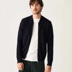 Maison Montagut Veste Zippee A Poches En Laine Merinos - Archibald><noscript><img width=