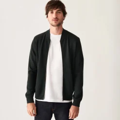 Maison Montagut Veste Zippee A Poches En Laine Merinos - Archibald><noscript><img width=