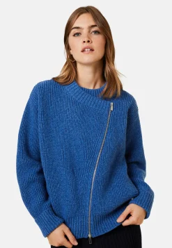 Maison Montagut Veste Zippee Col Rond En Laine Et Cachemire - Gwenn><noscript><img width=