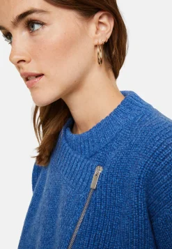 Maison Montagut Veste Zippee Col Rond En Laine Et Cachemire - Gwenn><noscript><img width=