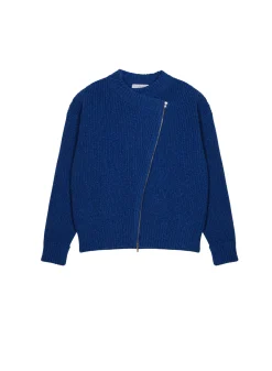 Maison Montagut Veste Zippee Col Rond En Laine Et Cachemire - Gwenn><noscript><img width=