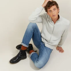 Maison Montagut Veste Zippee En Cachemire 4 Fils - Balthazar><noscript><img width=