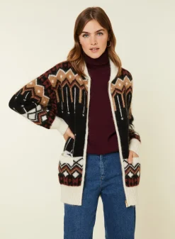 Maison Montagut Veste Zippee Mi-Longue A Poches En Mohair - Goia><noscript><img width=